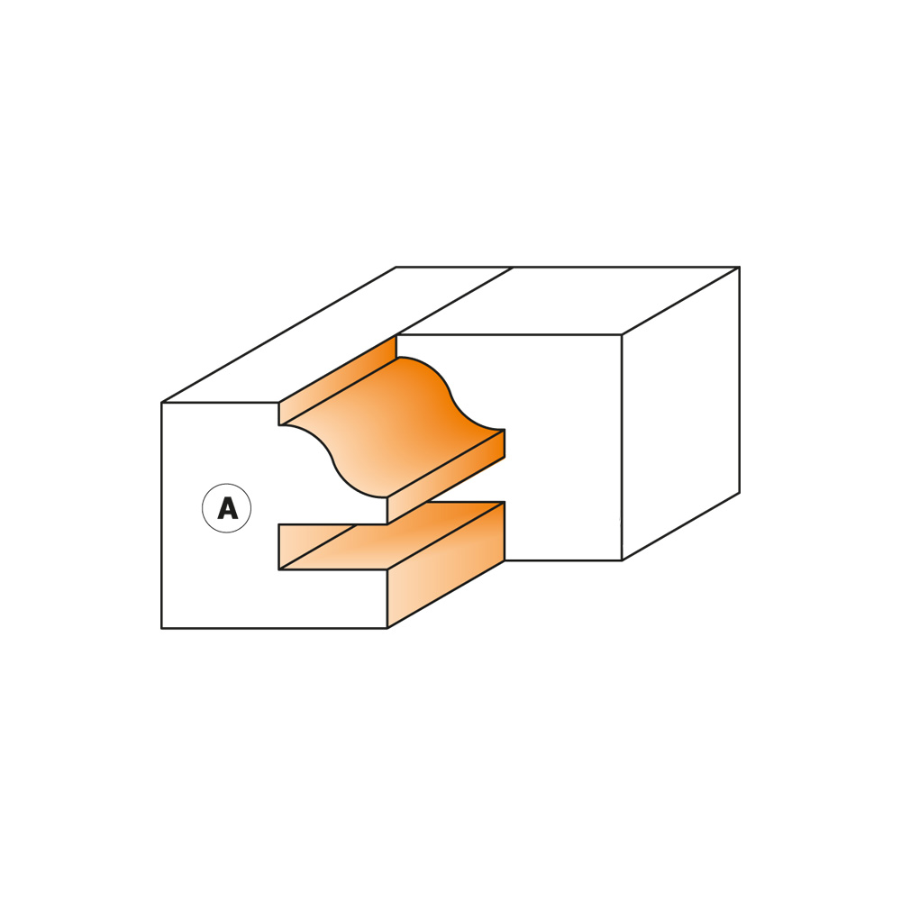 One piece rail &amp; stile cutter heads