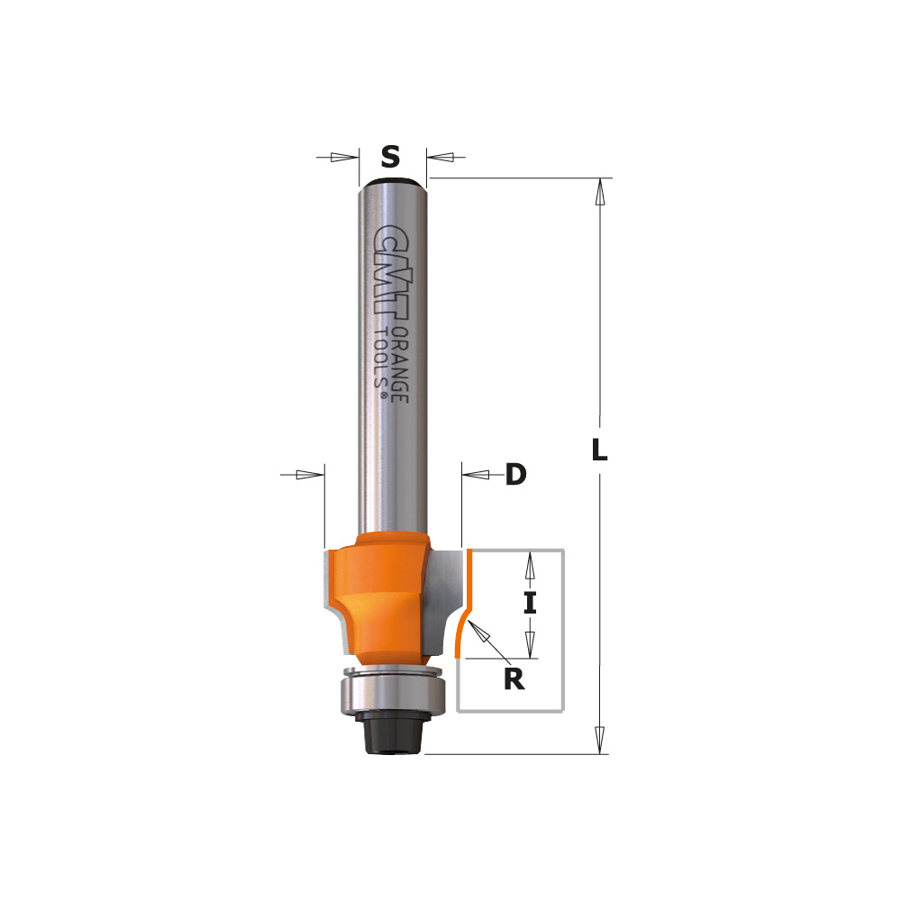 File-free flush trim router bits for laminates