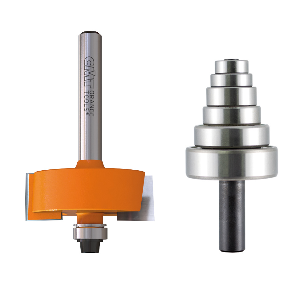 Rabbeting router bit sets