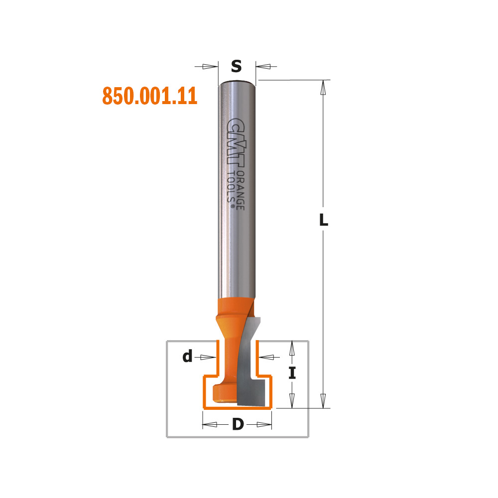 Keyhole router bits