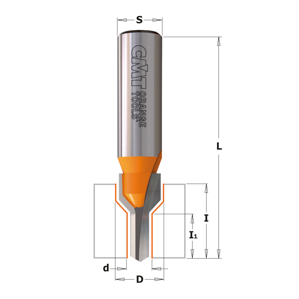 Countersink screw slot router bits