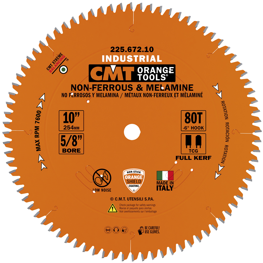 Industrial Xtreme non-ferrous metal, PVC &amp; melamine circular saw blades