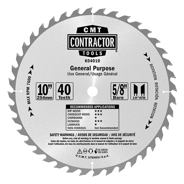 ITK Contractor general purpose circular saw blades