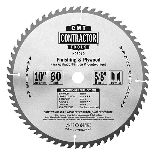 ITK Contractor finishing &amp; plywood circular saw blades