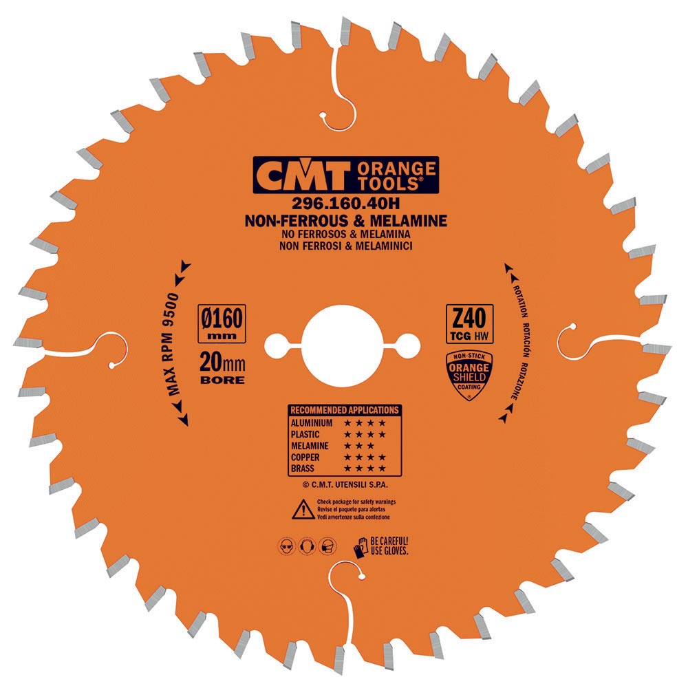 Industrial non-ferrous metal and laminated panel circular saw blades