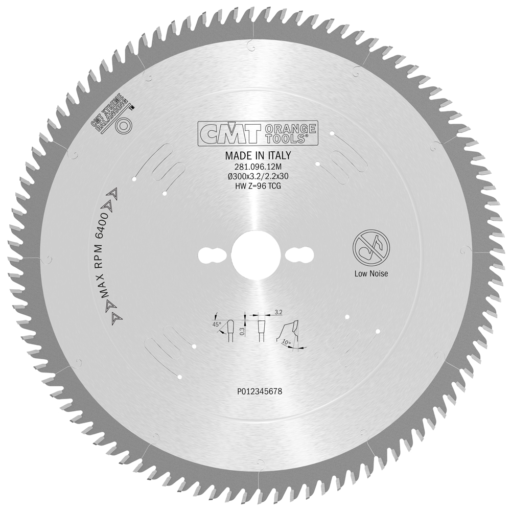 Industrial laminated and chipboard circular saw blades - POSITIVE