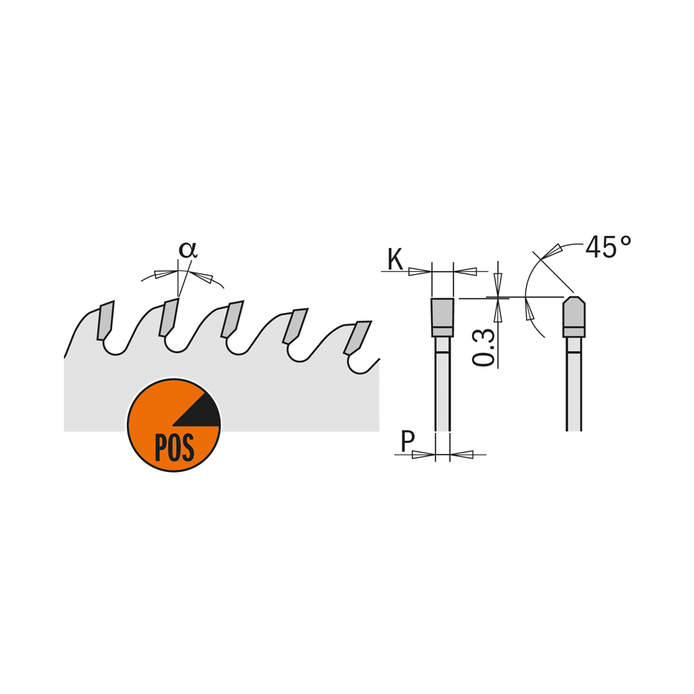 Industrial low noise &amp; chrome coated circular saw blades with TCG grind