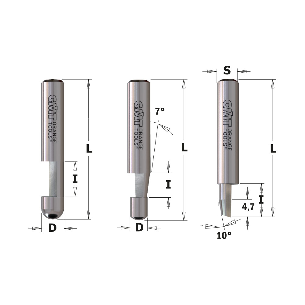 Combination trimmer router bits