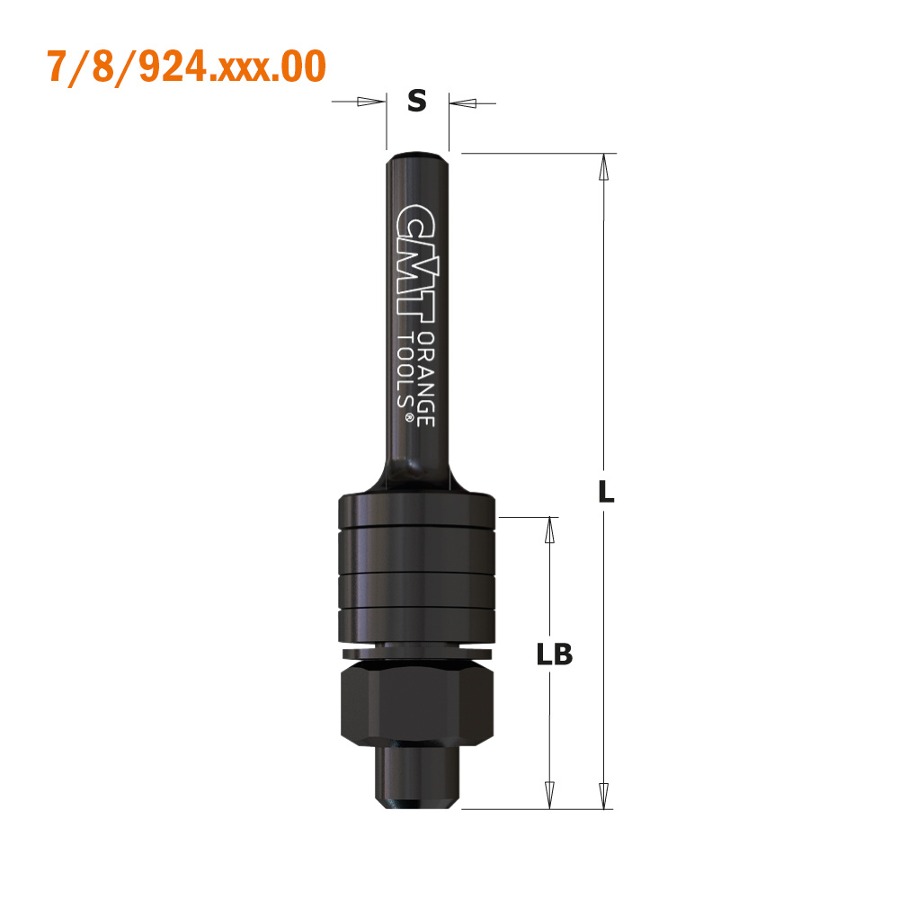 Arbors for slot cutters 822