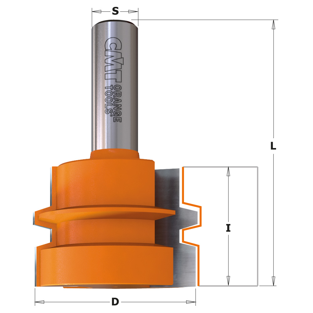 Reverse glue joint router bits