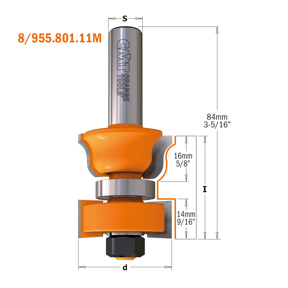 Window sash router bit sets