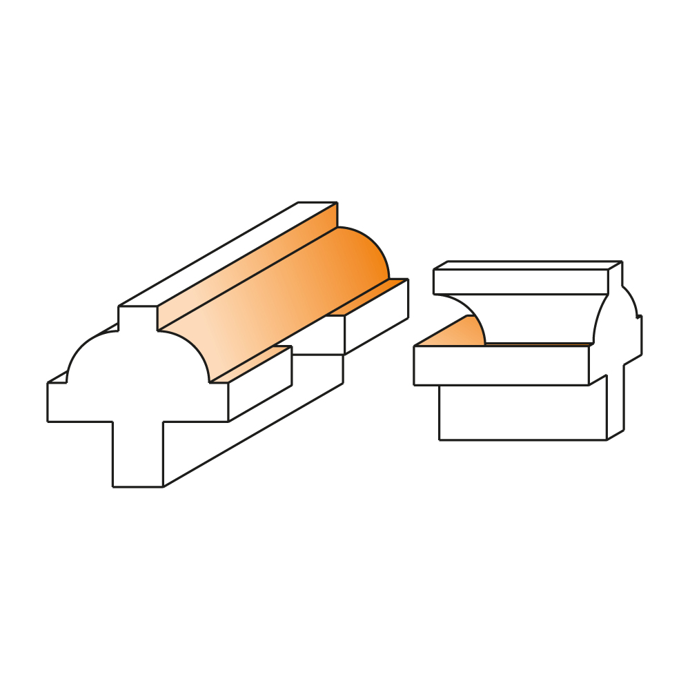 Ovolo sash router bit sets