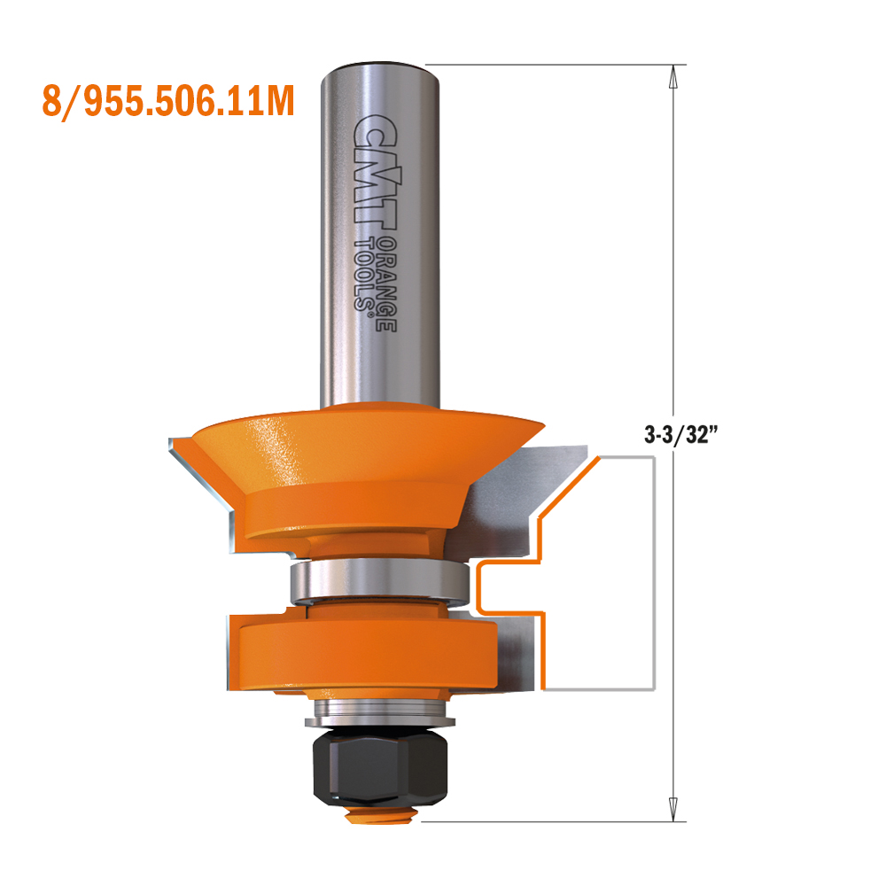 V-Tongue &amp; groove router bit set