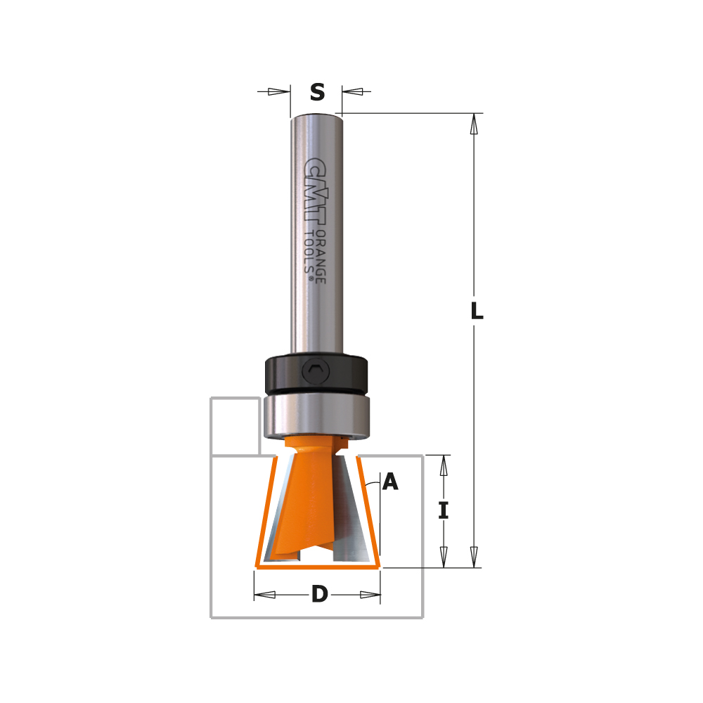 Dovetail router bits