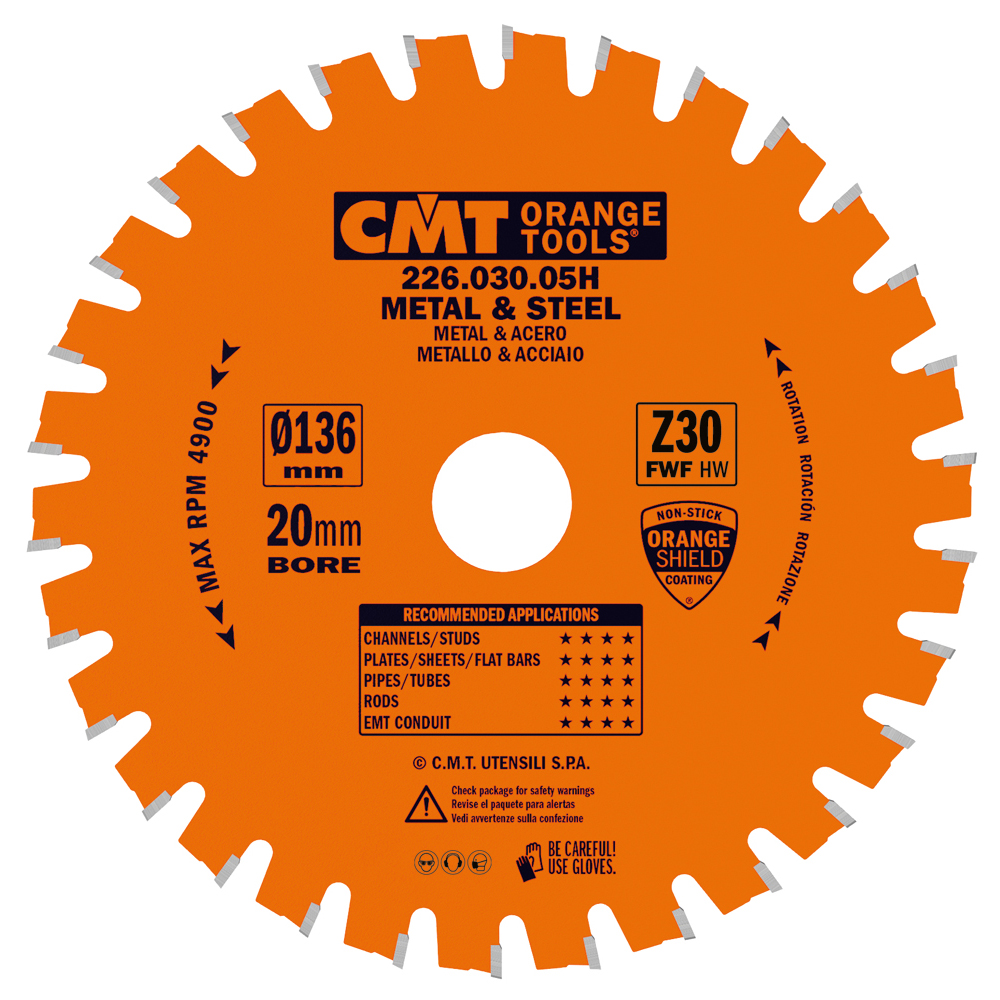 Industrial dry cutter circular saw blades