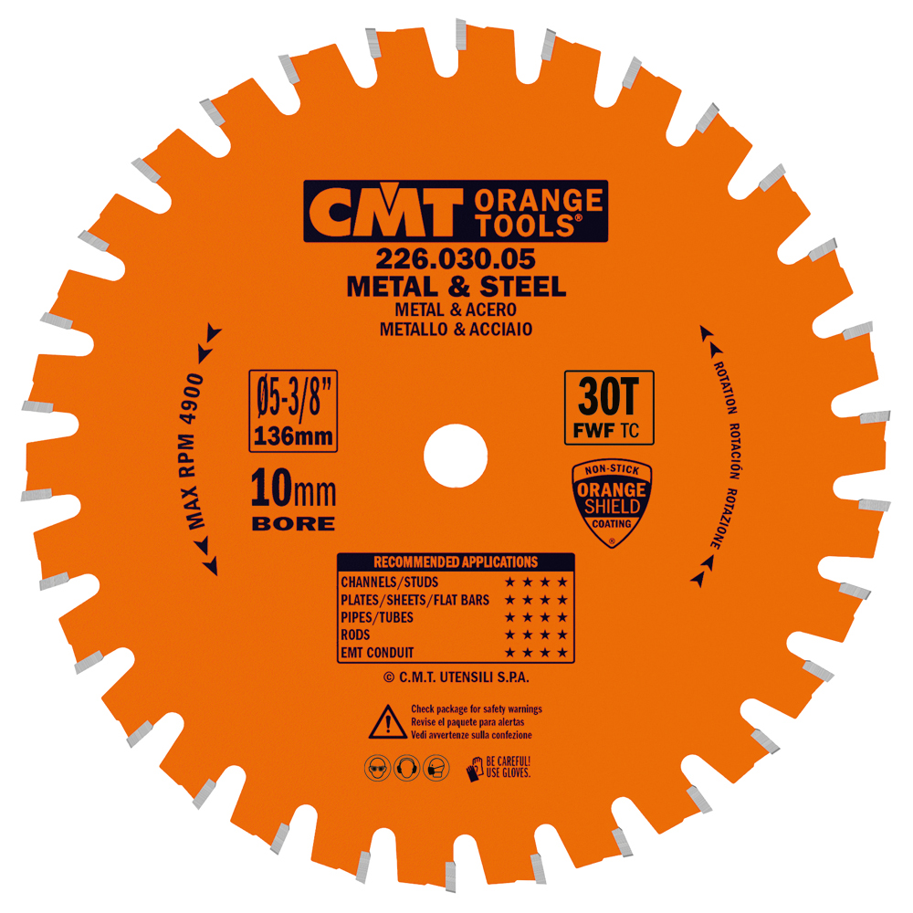 Industrial dry cutter circular saw blades