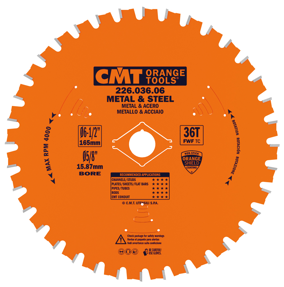 Industrial dry cutter circular saw blades