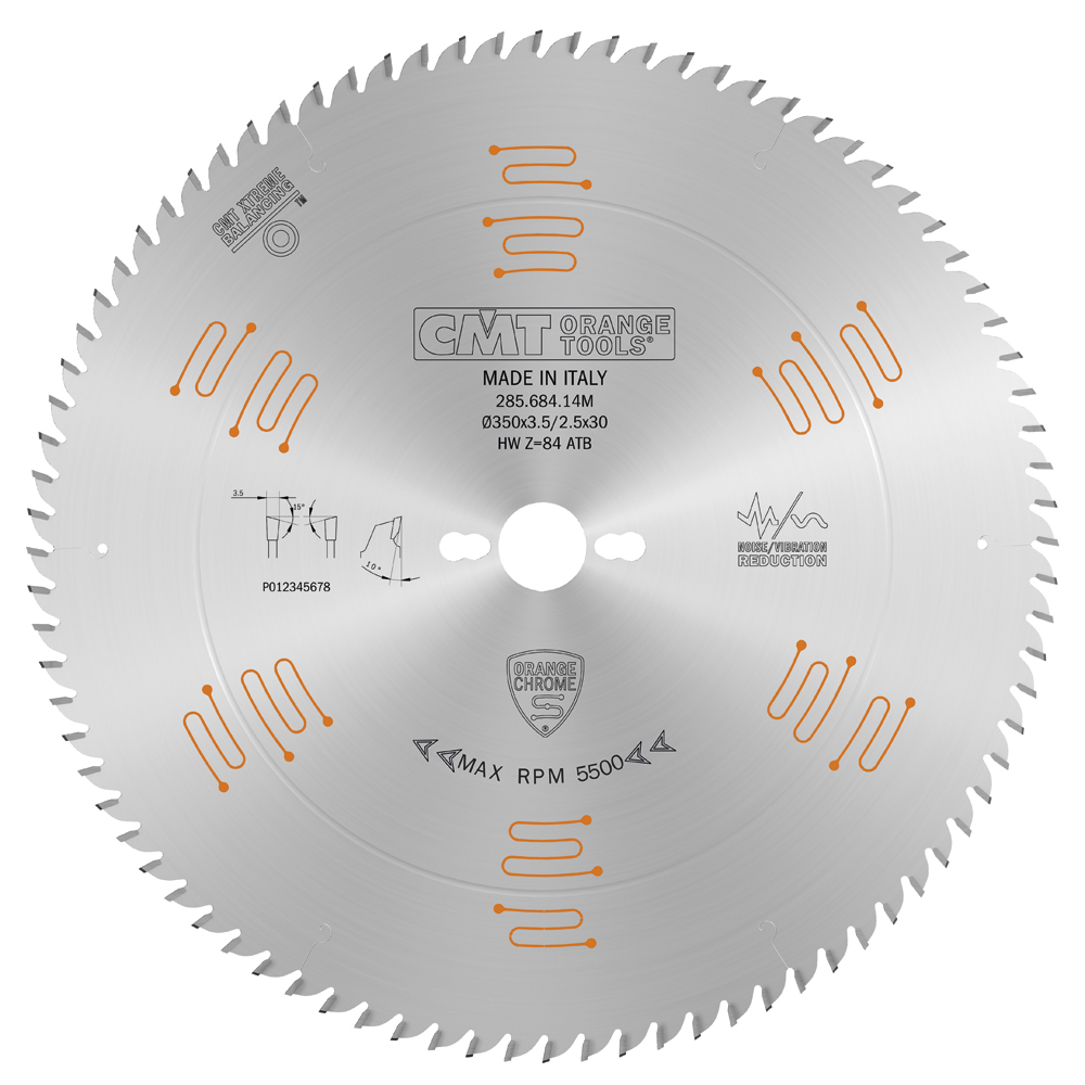 Industrial chrome coated circular saw blades