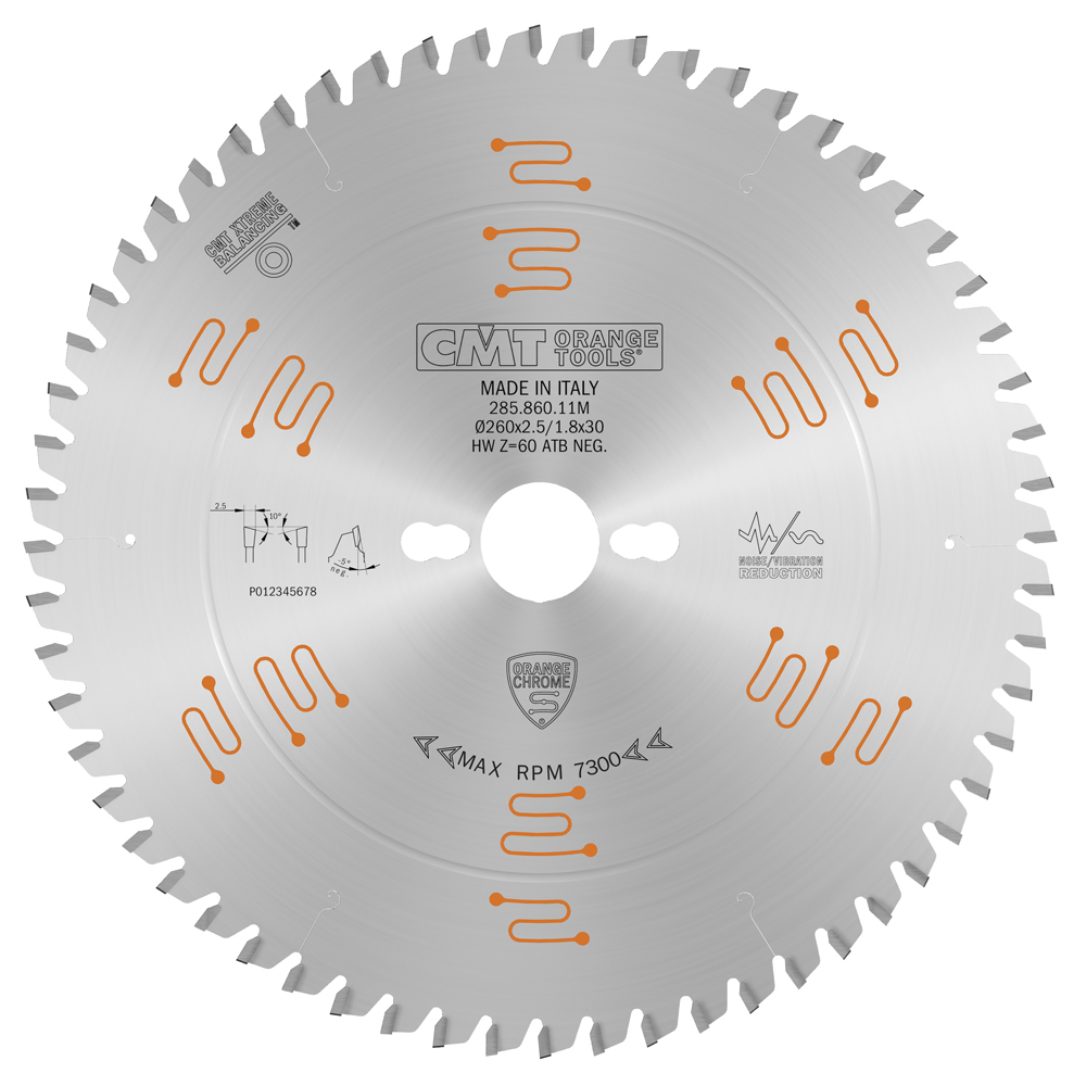 Industrial chrome coated circular saw blades