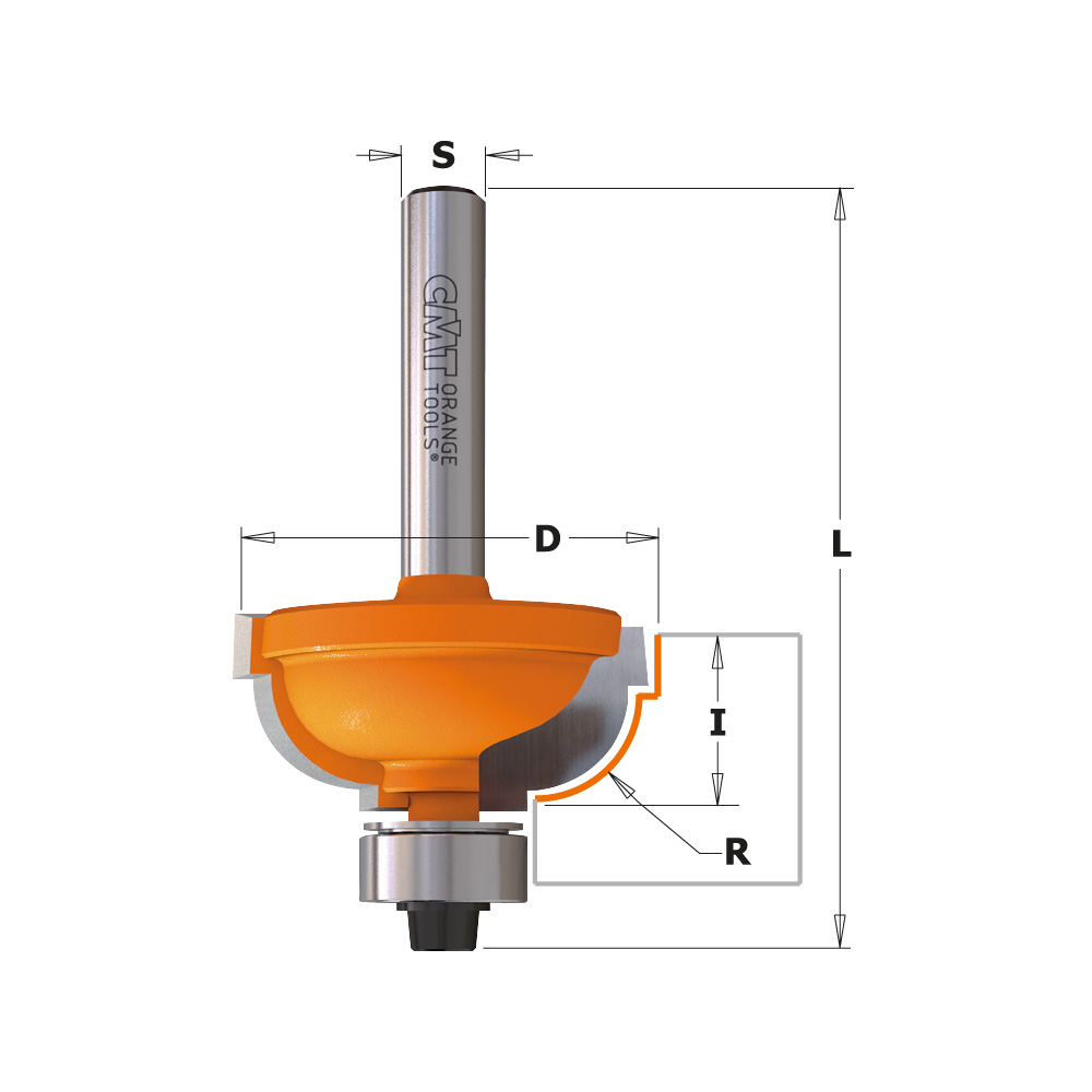 Cavetto Edge Mould Bits