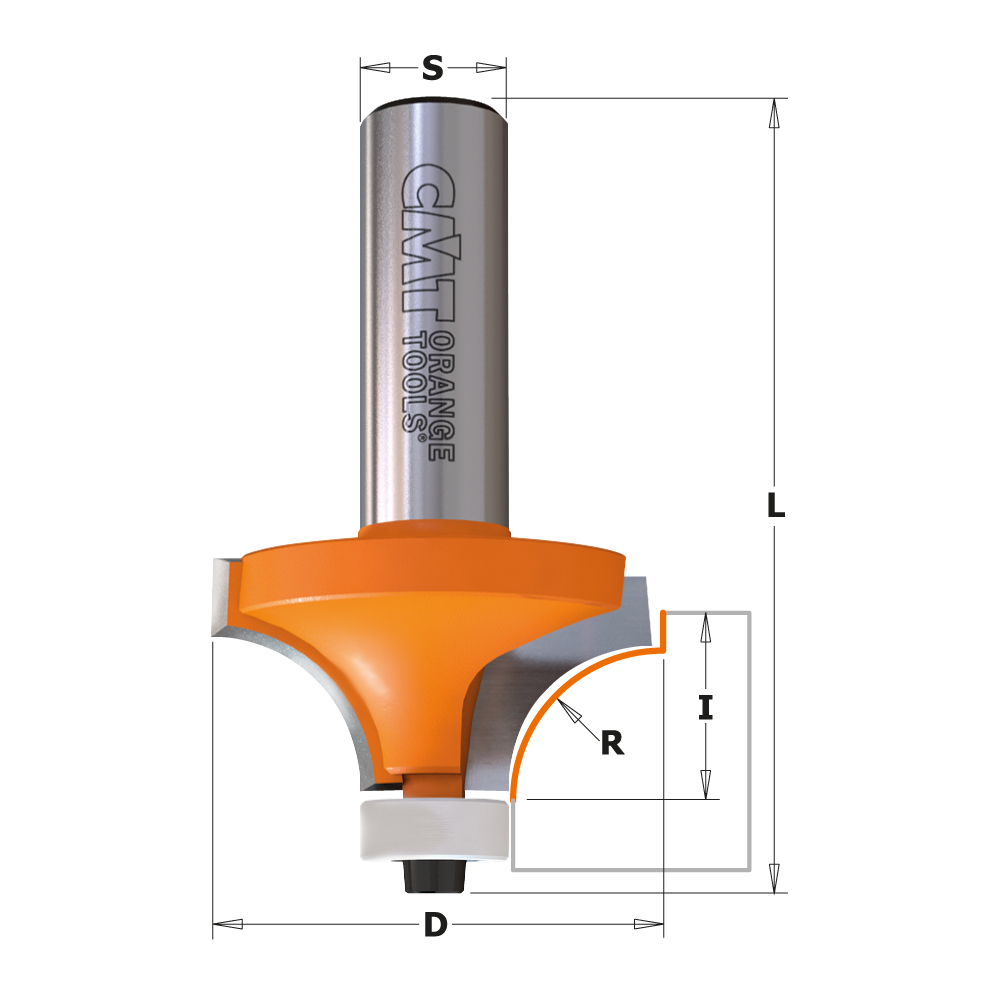 Solid surface rounding over bits