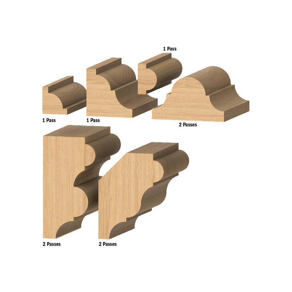 Multiprofile router bits