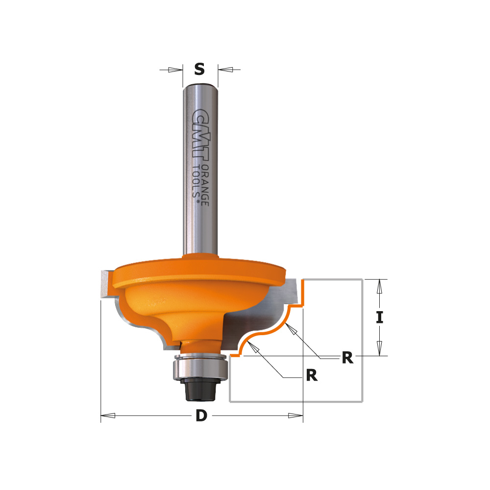 Ogee with fillet router bits