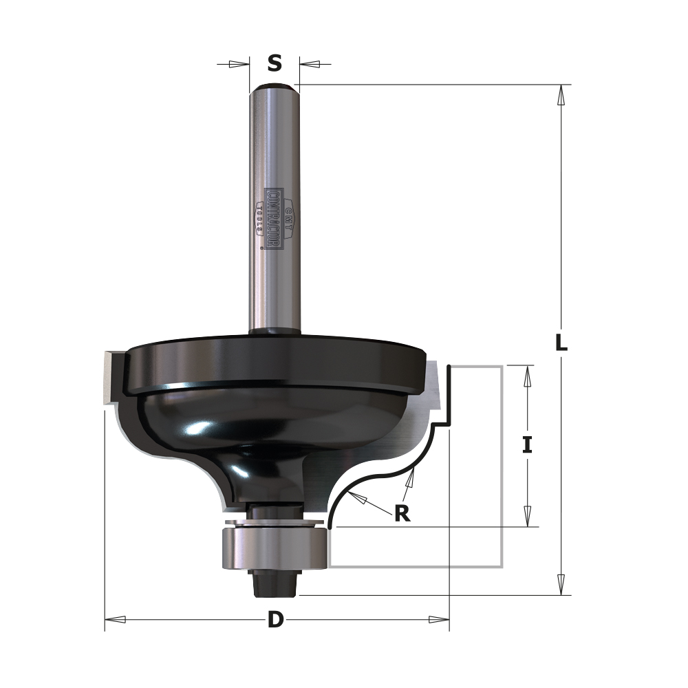 Ogee with Fillet Bit