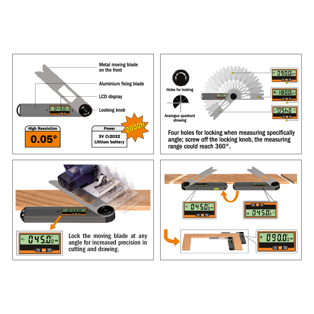 Digital angle finder