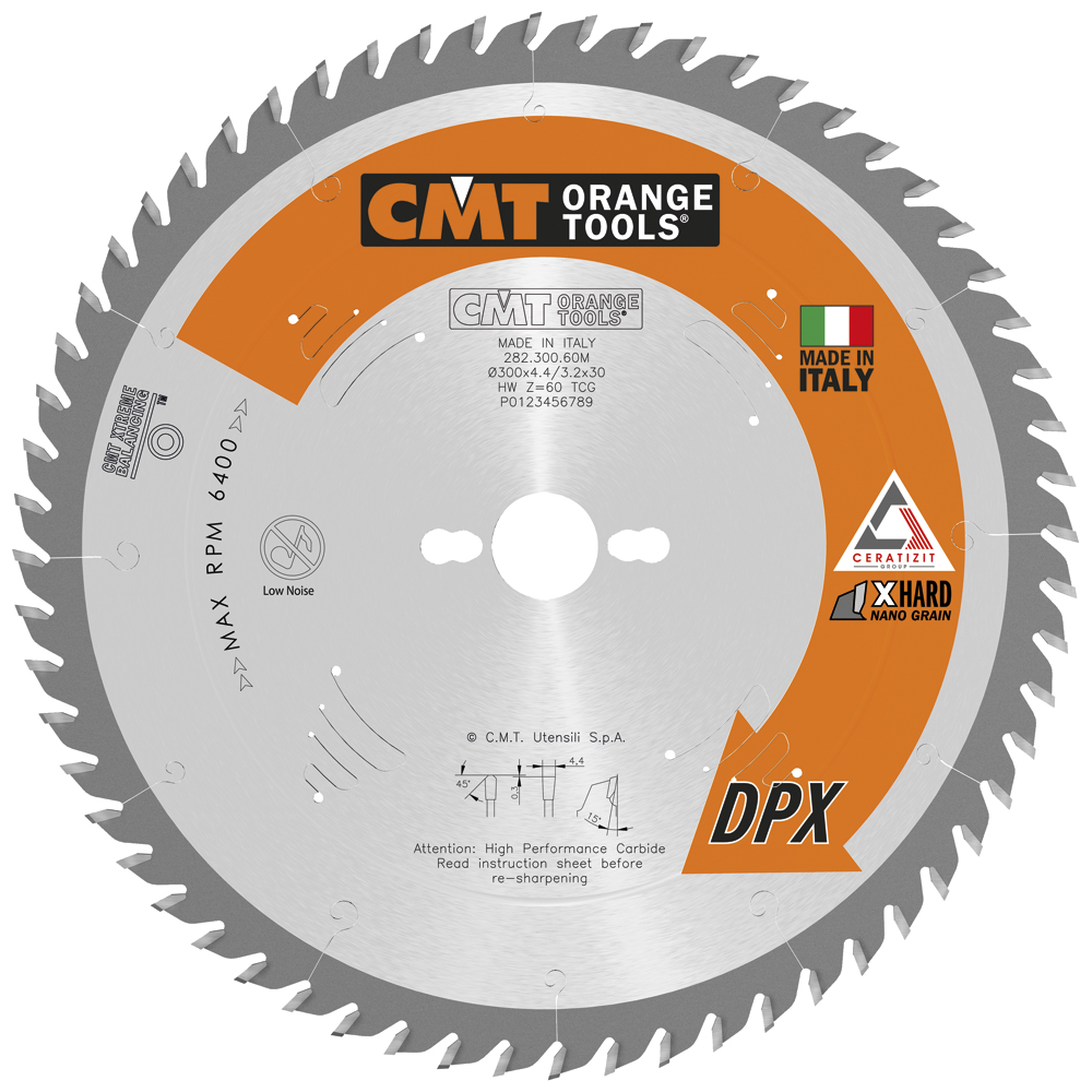 Industrial panel sizing circular saw blades