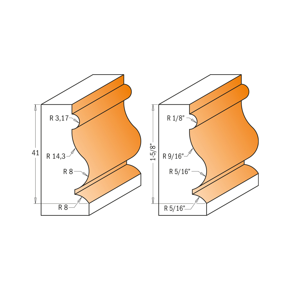 Moulding Bits with bearing