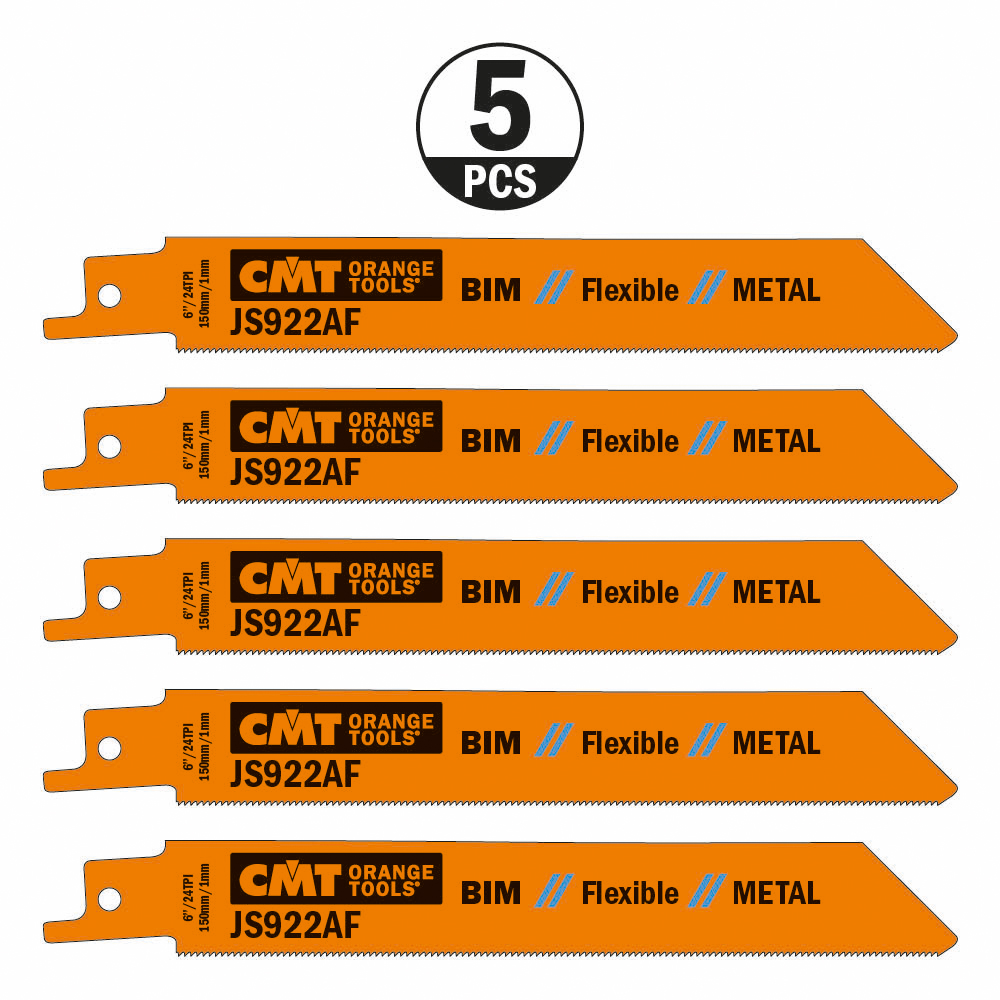 Reciprocating saw blade for cutting sheet metal, pipes and profiles