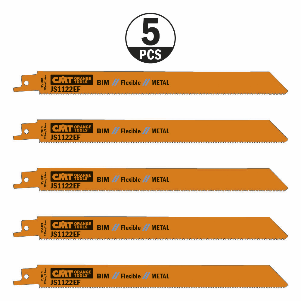 Sabre blades for cutting sheet metal, pipe and profiles