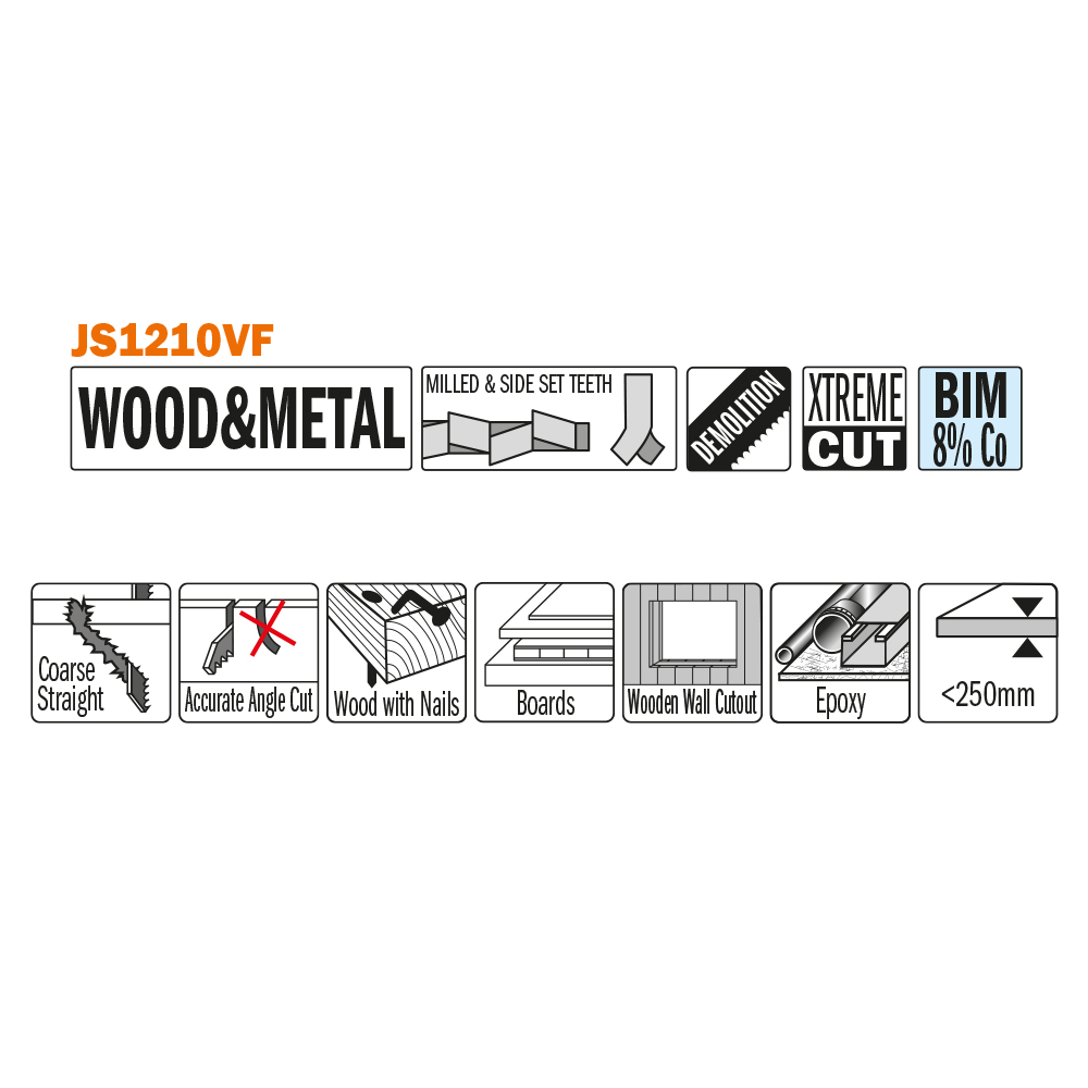 Sabre Saw Blade for rescue and demolition work