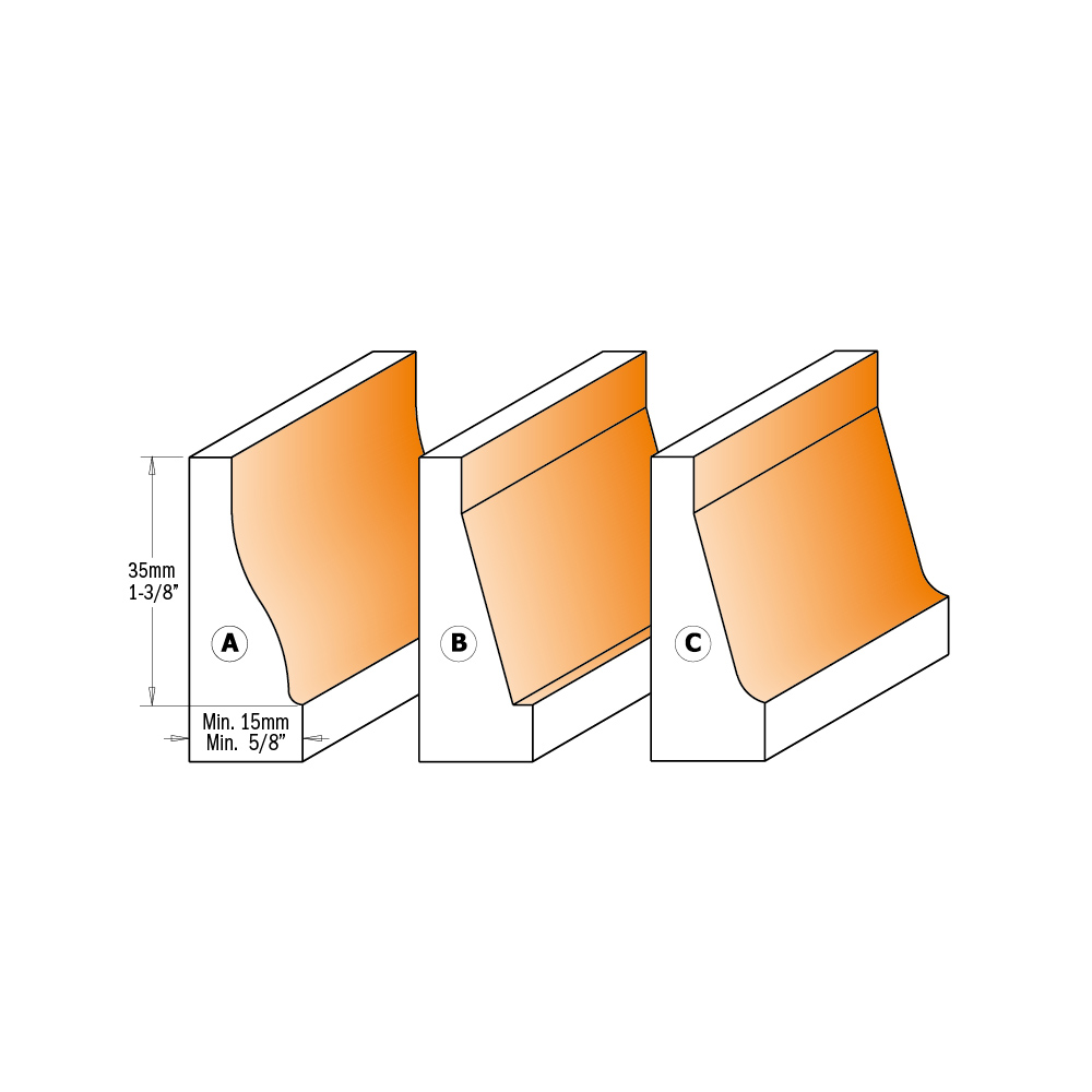 Vertical Raised Panel Bits