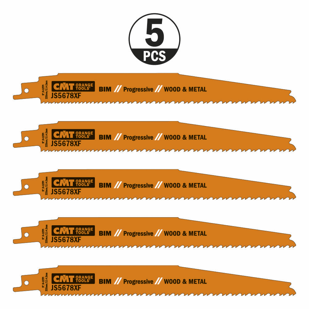 Sabre saw blade for wood with nails, glass fiber and epoxy