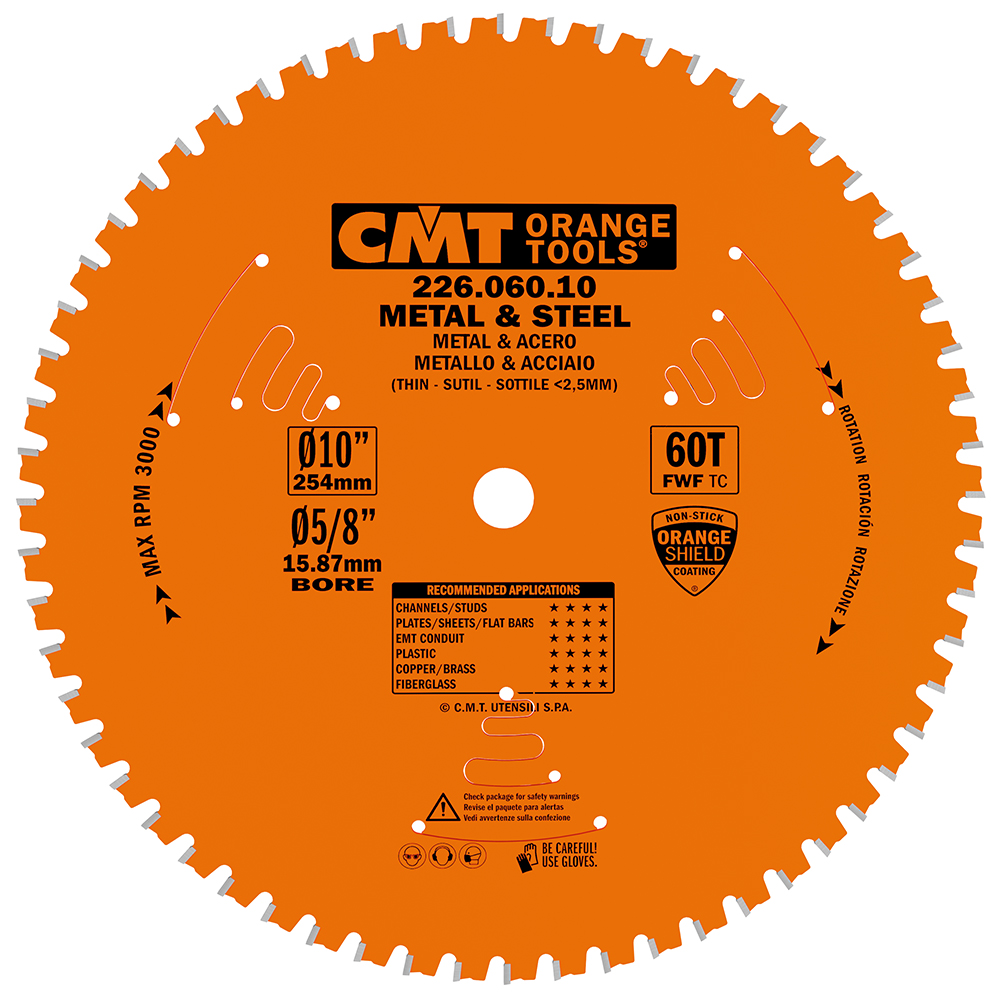 Industrial dry cutter circular saw blades