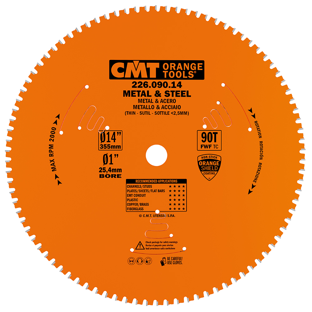 Industrial dry cutter circular saw blades