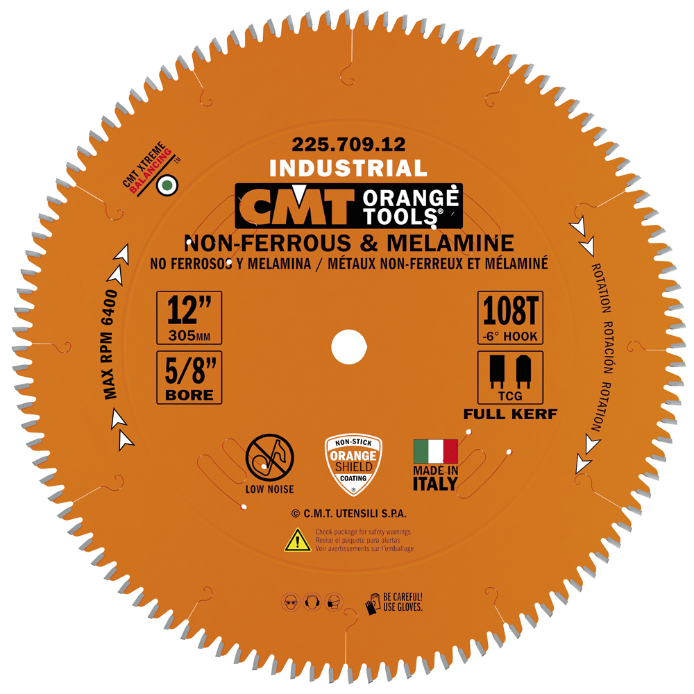 Industrial Xtreme non-ferrous metal, PVC &amp; melamine circular saw blades