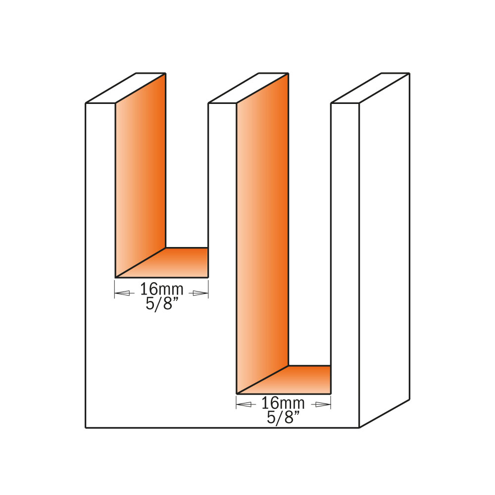 Straight router bits with insert knives