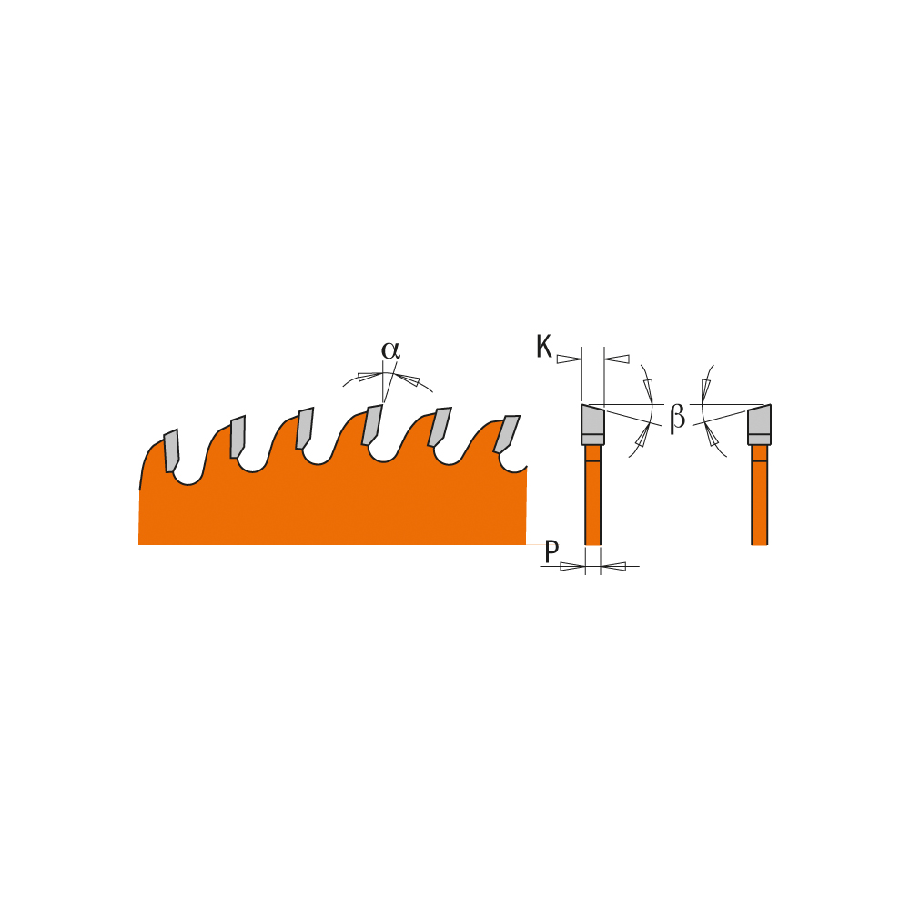 Industrial melamine &amp; fine cut-off circular sw blades