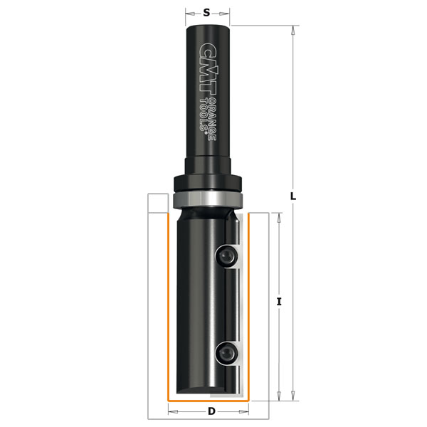 Pattern router bits with insert knives