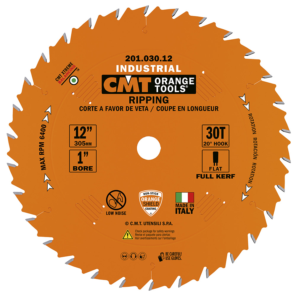 Industrial ripping circular saw blades