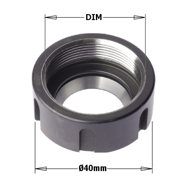 992 - Clamping nuts for chucks with &quot;ER20&quot; collets