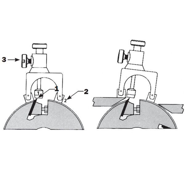 Set of 2 magnetic knife setting jigs