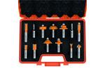 13 piece router bit set with case