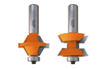 Edge banding router bit sets