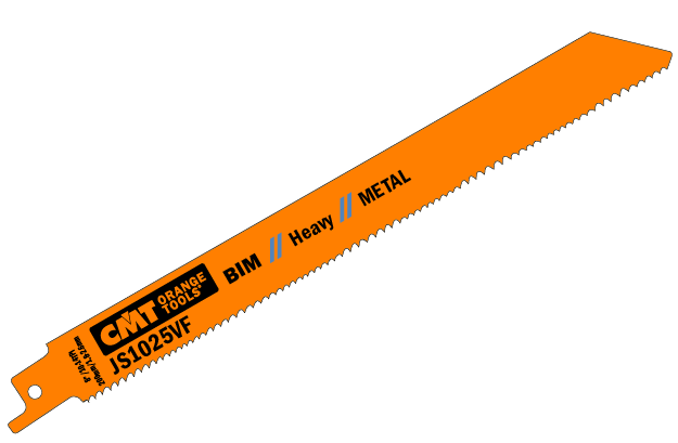 Reciprocating blade for cutting medium-thick to thick sheet metal