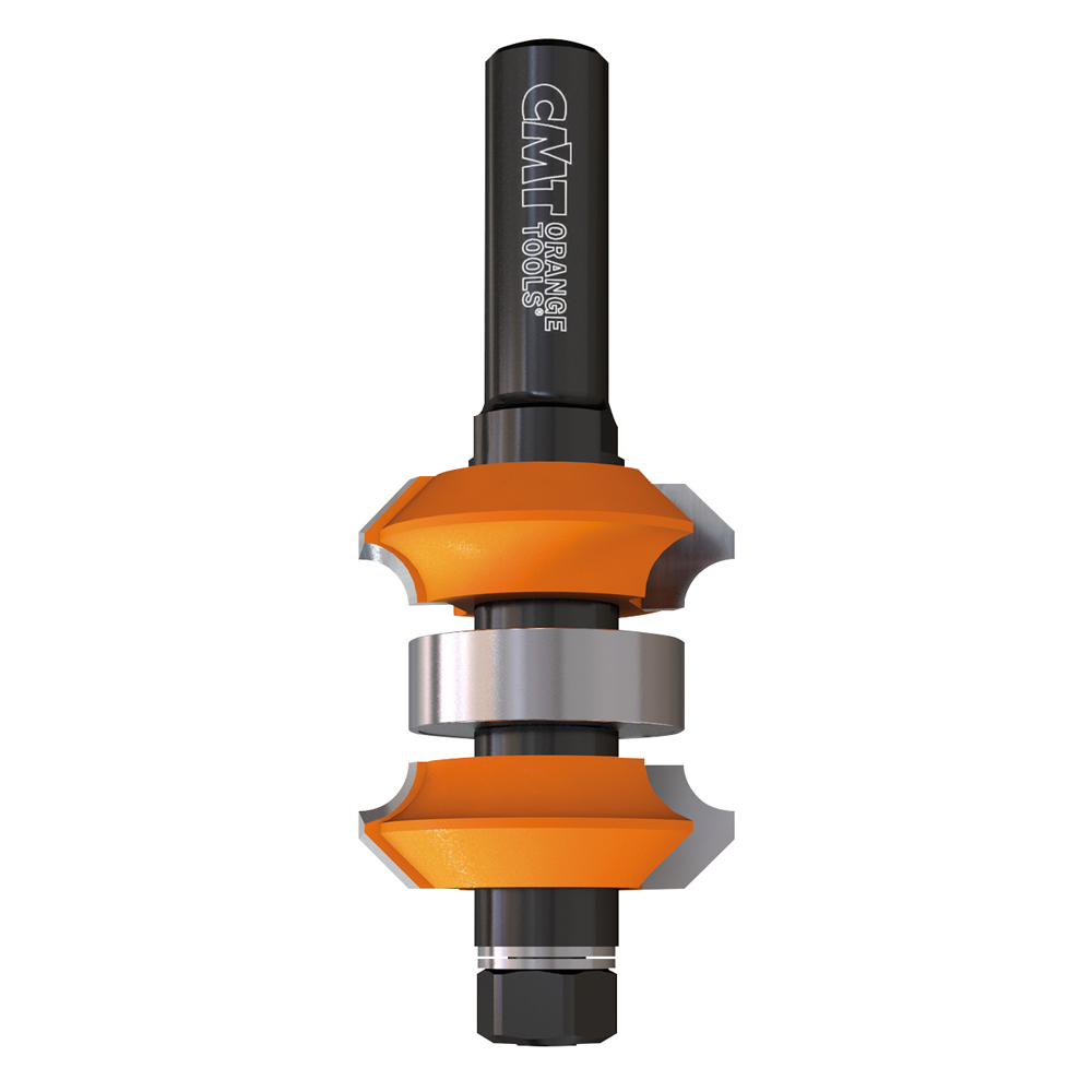 Adjustable roundover &amp; bevel router bits