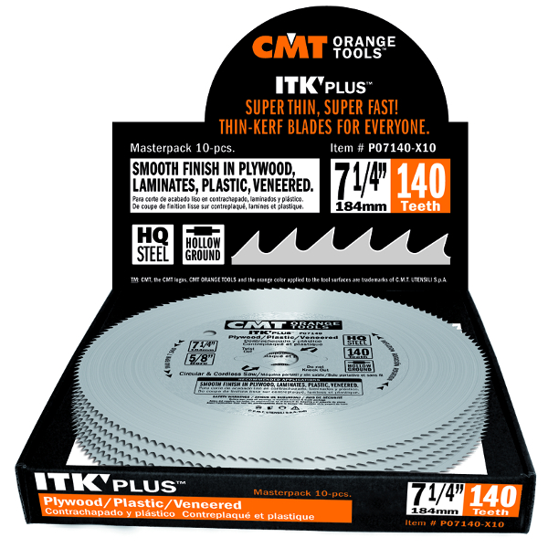 ITK Plus plywood finish saw blades